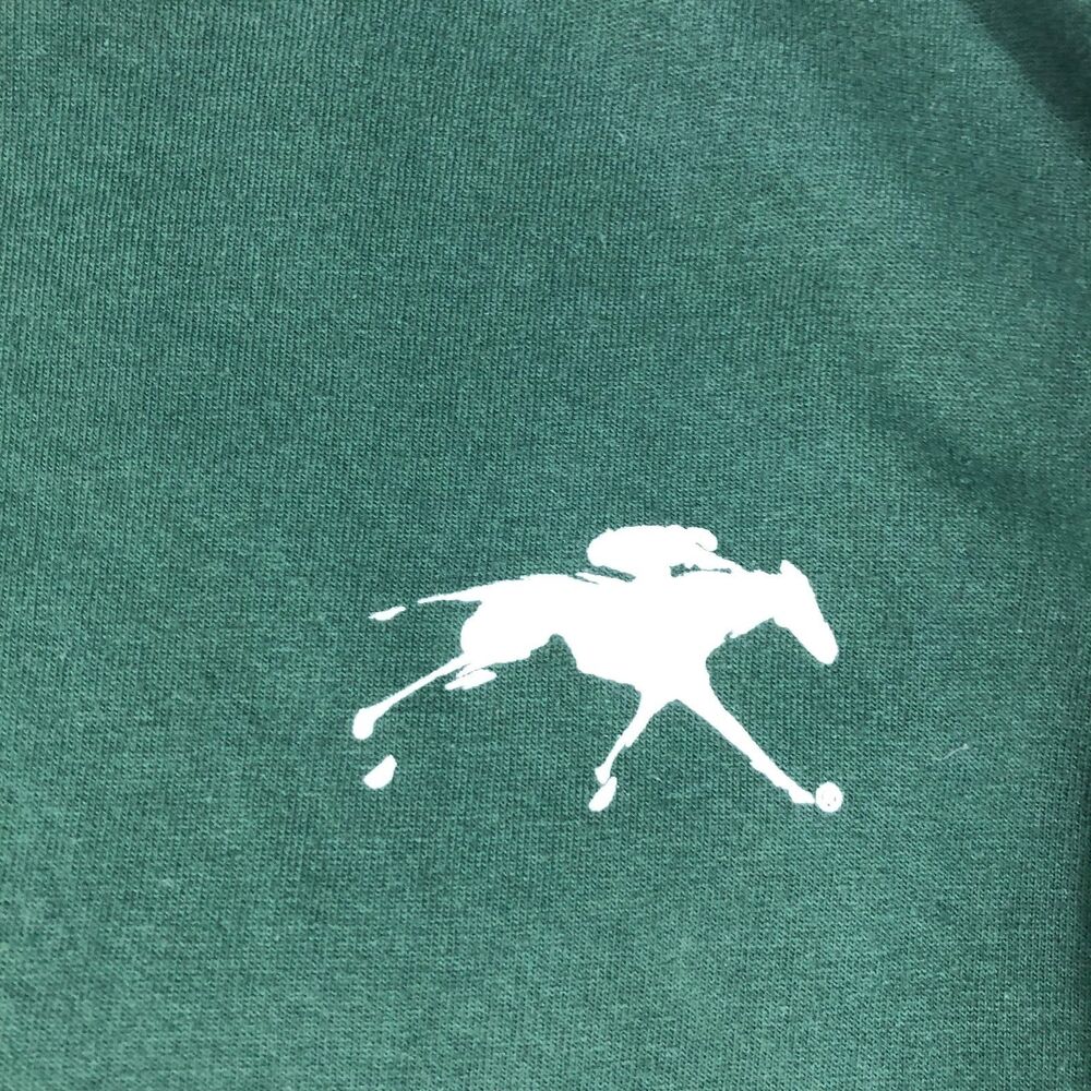 Keeneland Racetrack Tshirt Unisex Green Small Long Sleeve Spellout Horse Racing - Picture 3 of 8